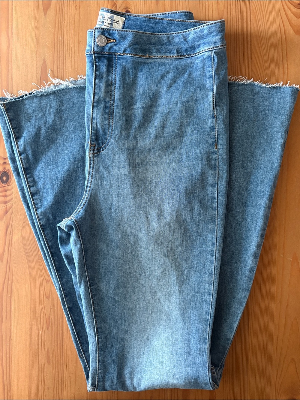 We The Free Free People Just Float On Flare Bell Bottom Jeans, 31